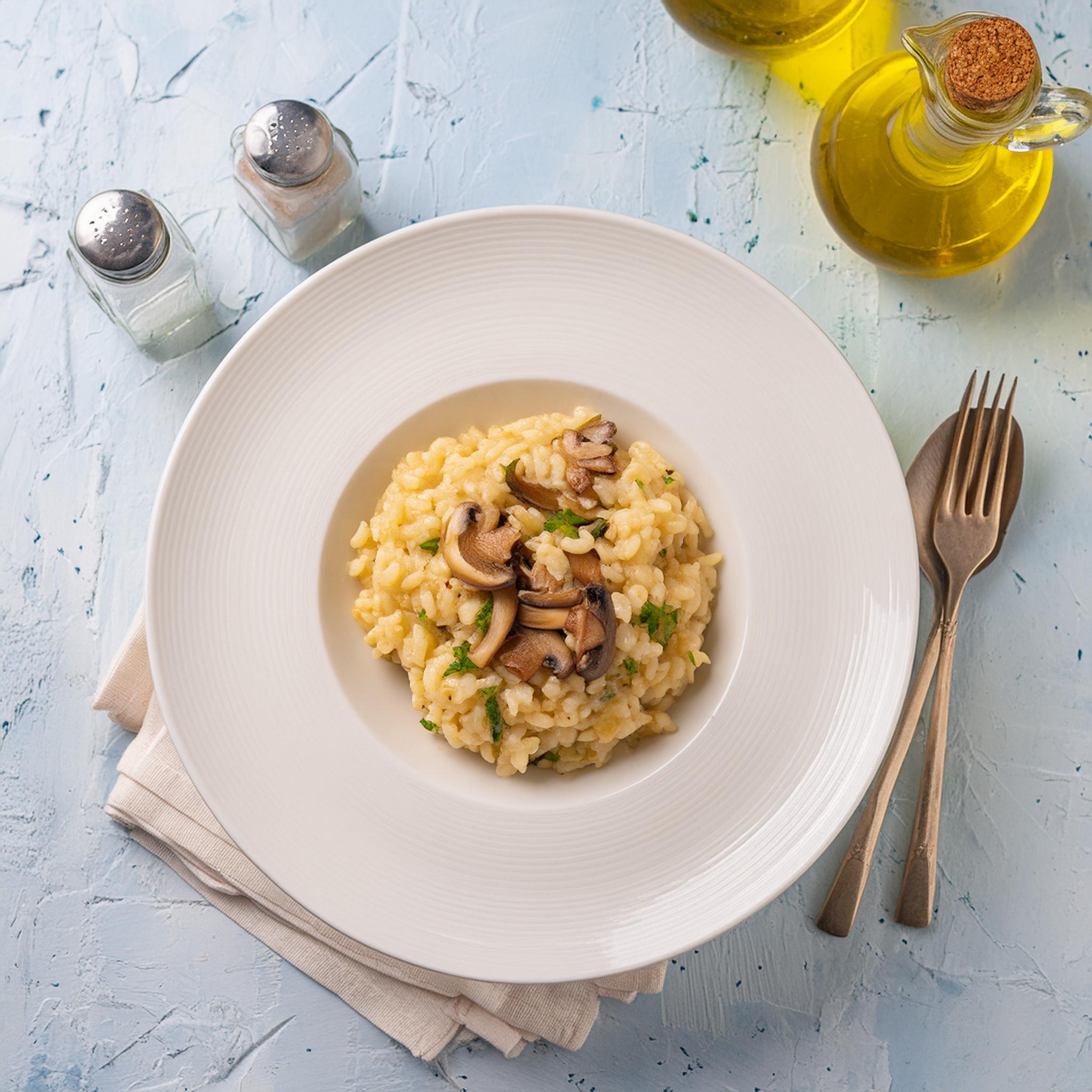Risotto de Setas al AOVE Negrala de Ablitas